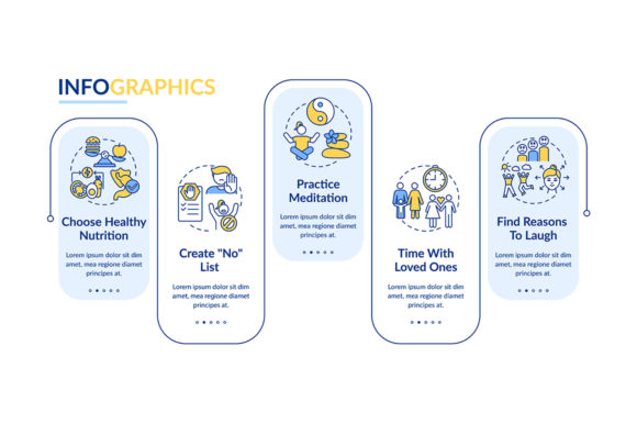 Enhancing Wellness and Productivity with a Self Care Checklist Vector Infographic