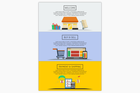 Flat Style Online Shop Banner: A Versatile Design Asset for Modern Marketing
