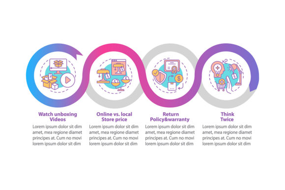 Smart Shopper Tips Vector Infographic: A Visual Guide to Informed Purchasing Decisions